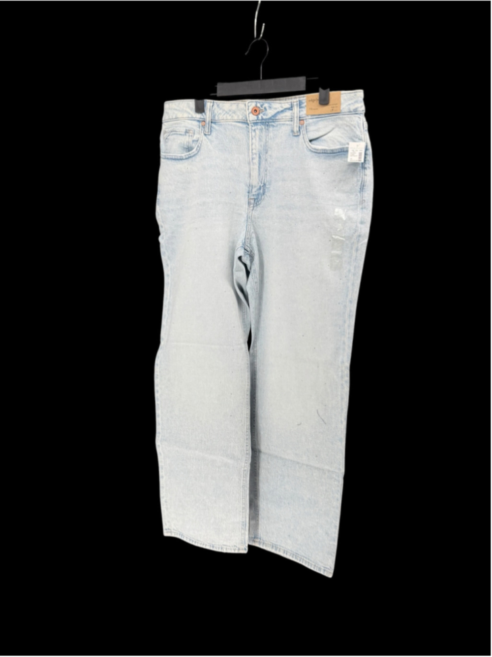 Women's Maurices Edgely High Rise Relaxed Straight Jeans Light Blue Size 16
